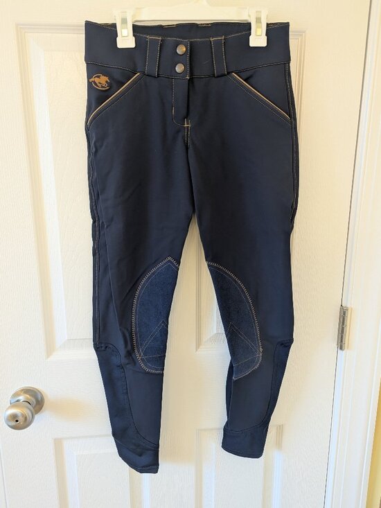 Piper Evolution Breeches - Navy/Tan - Knee Patch 24R - Picture 3 of 8